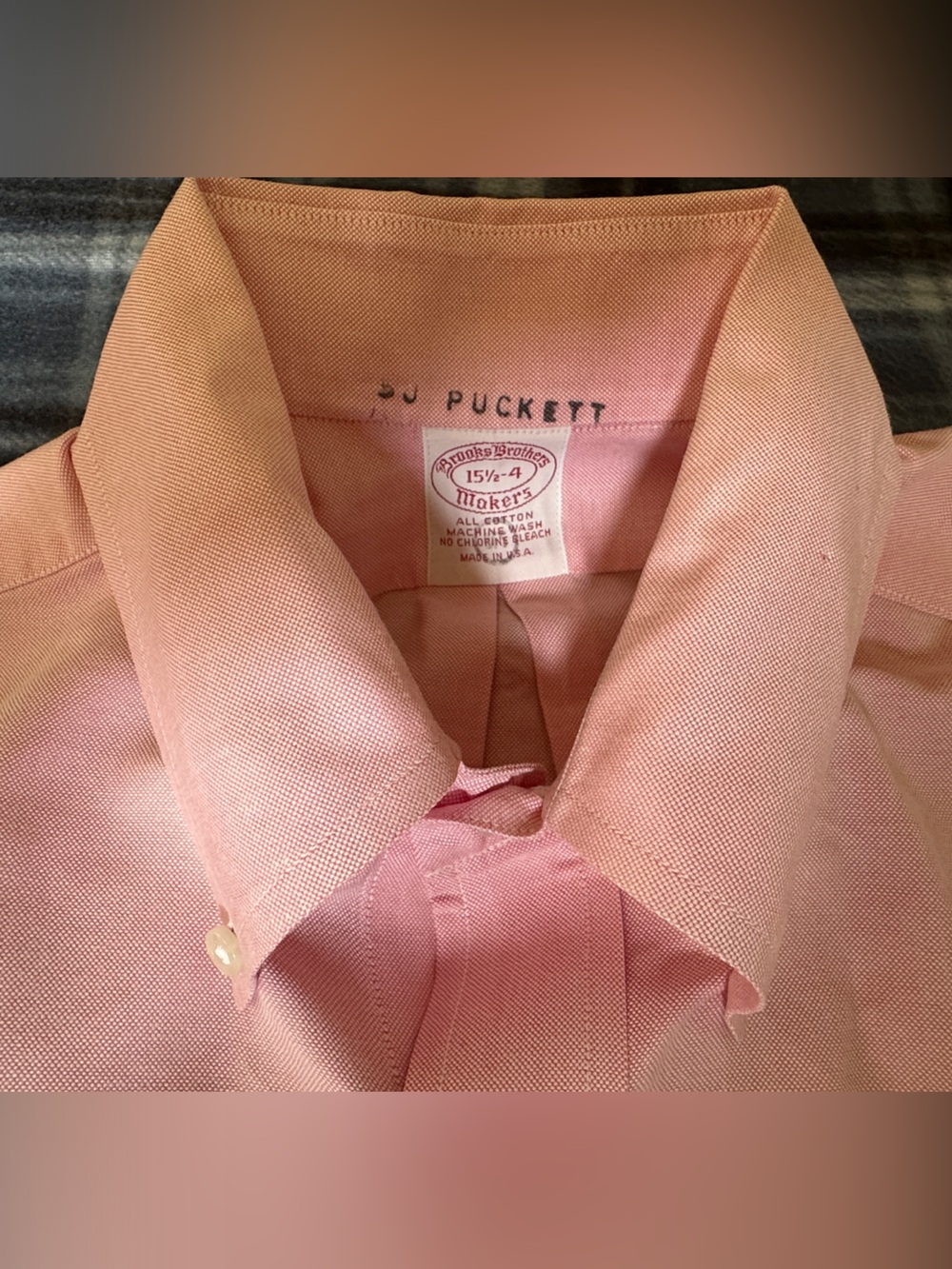 Vintage Brooks Brothers Makers Men’s Dress Shirt Size 15.5-4
